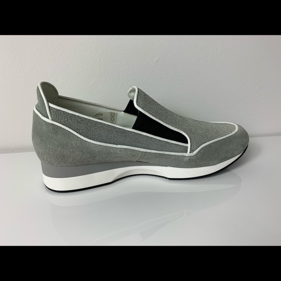 NEW MAX MARA MM31 Grey Perla Suede Sneakers - Picture 7 of 7